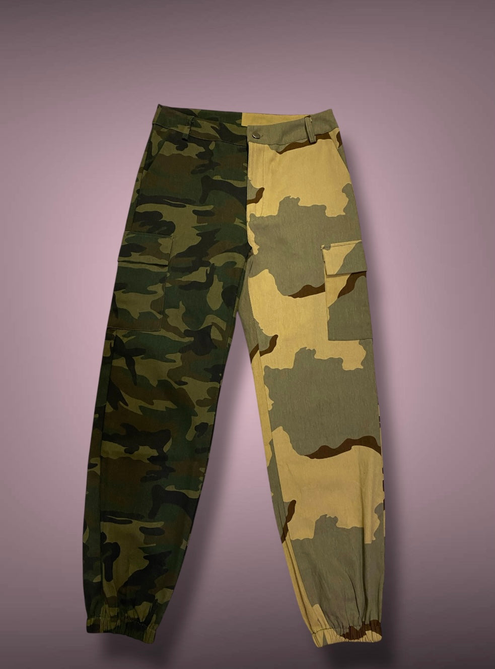Camouflage two toned pants