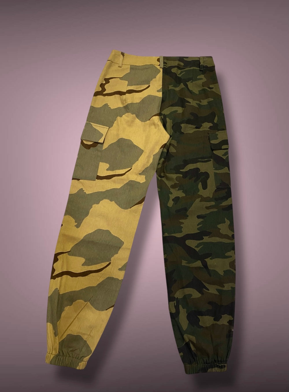 Camouflage two toned pants