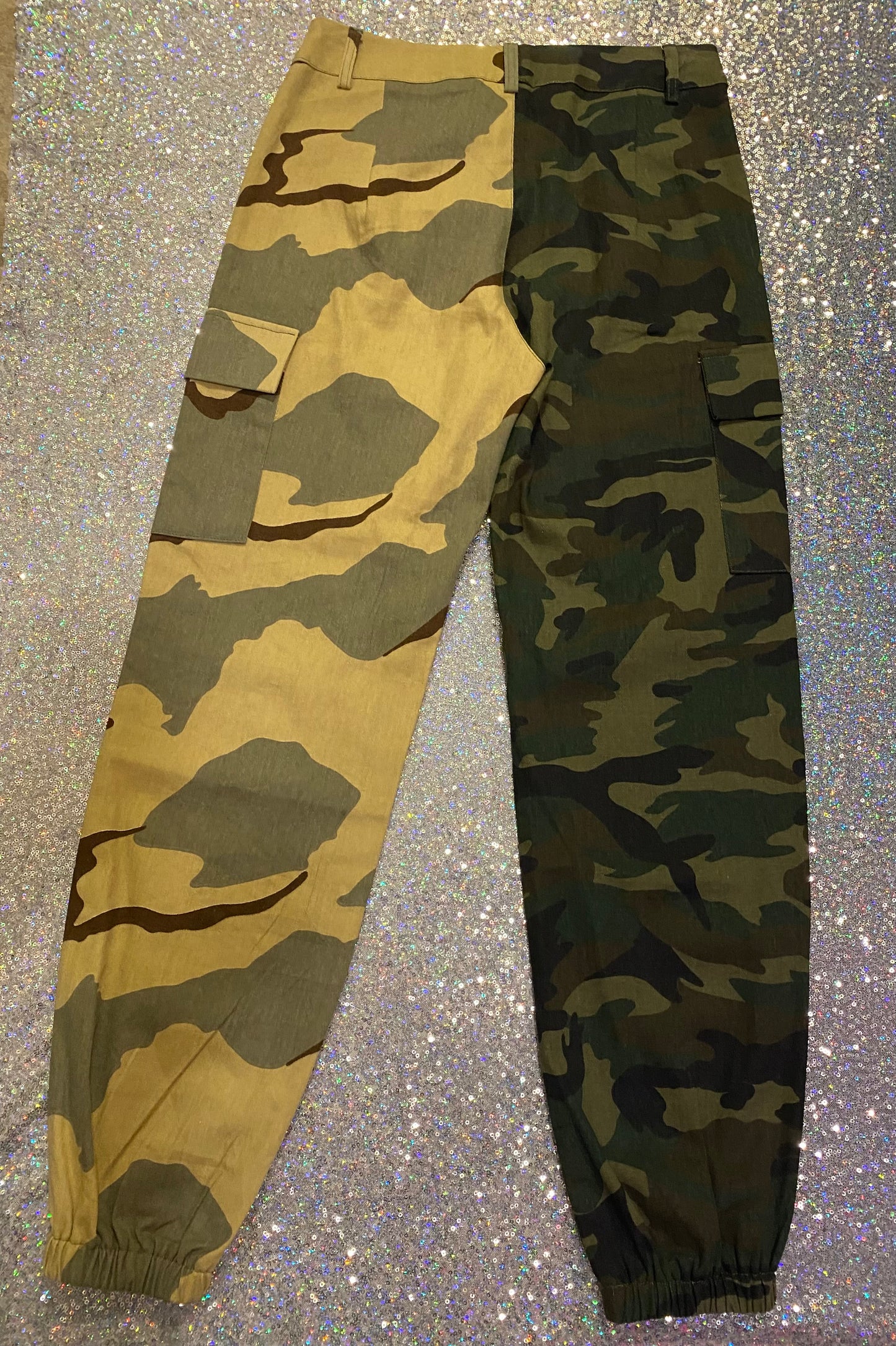 Camouflage two toned pants